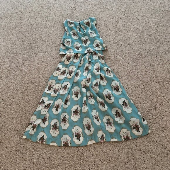 Pakaj & Nidhi floral midi dress (Anthropologie) - Picture 7 of 7